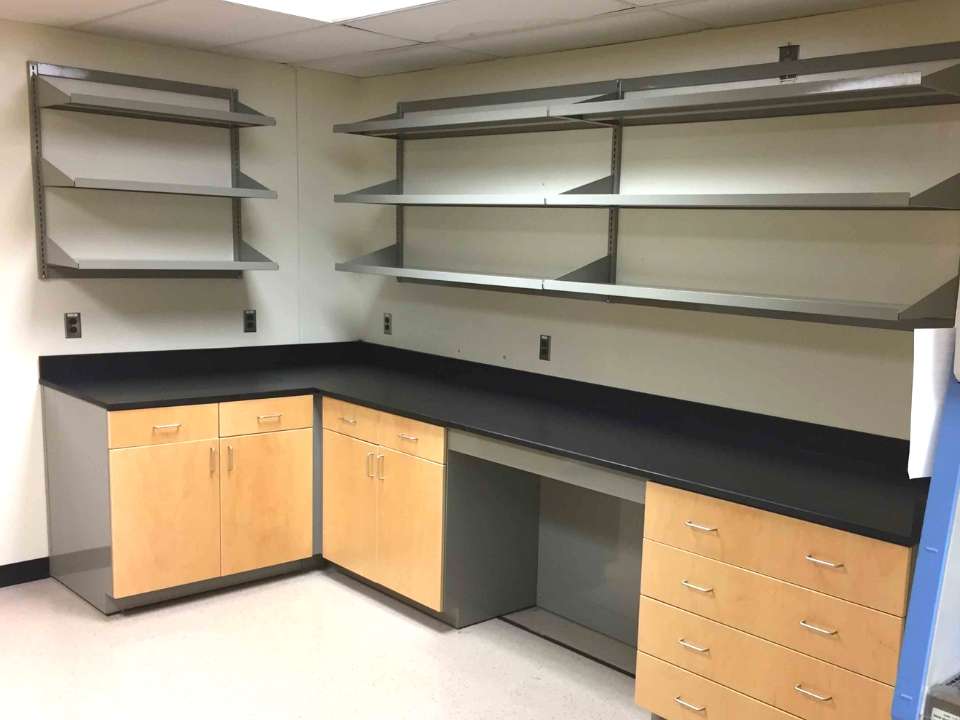 metal lab shelving