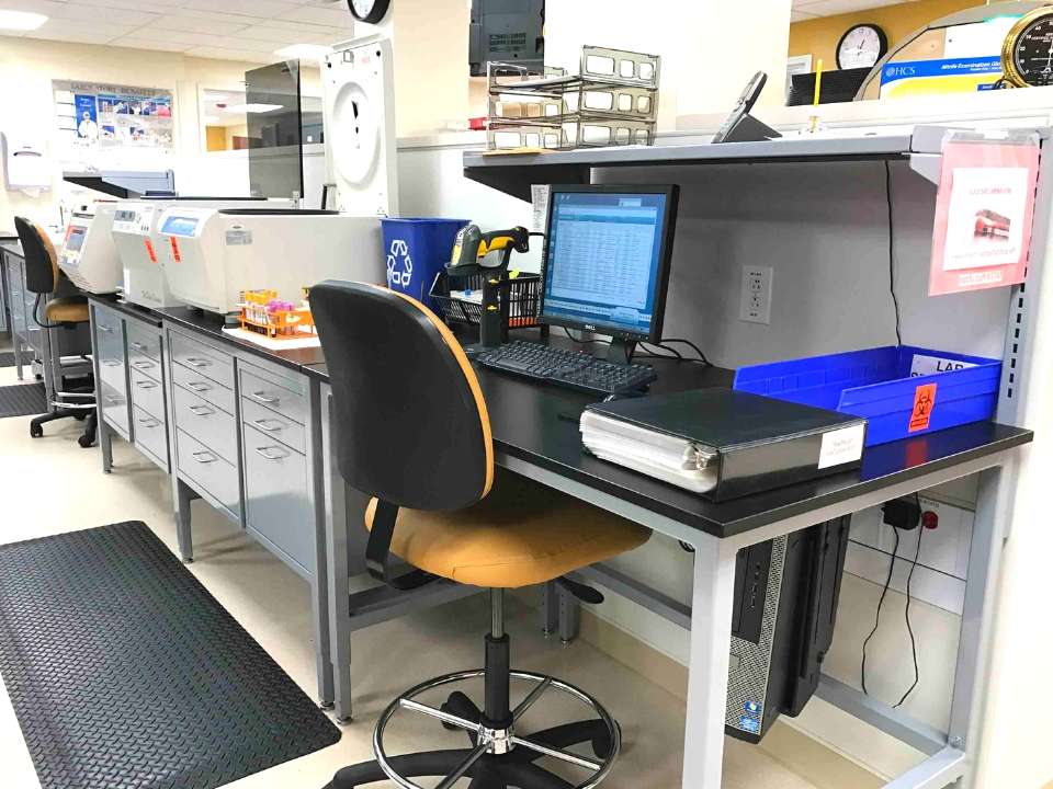 lab table