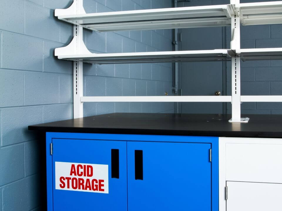acid storage metal cabinet