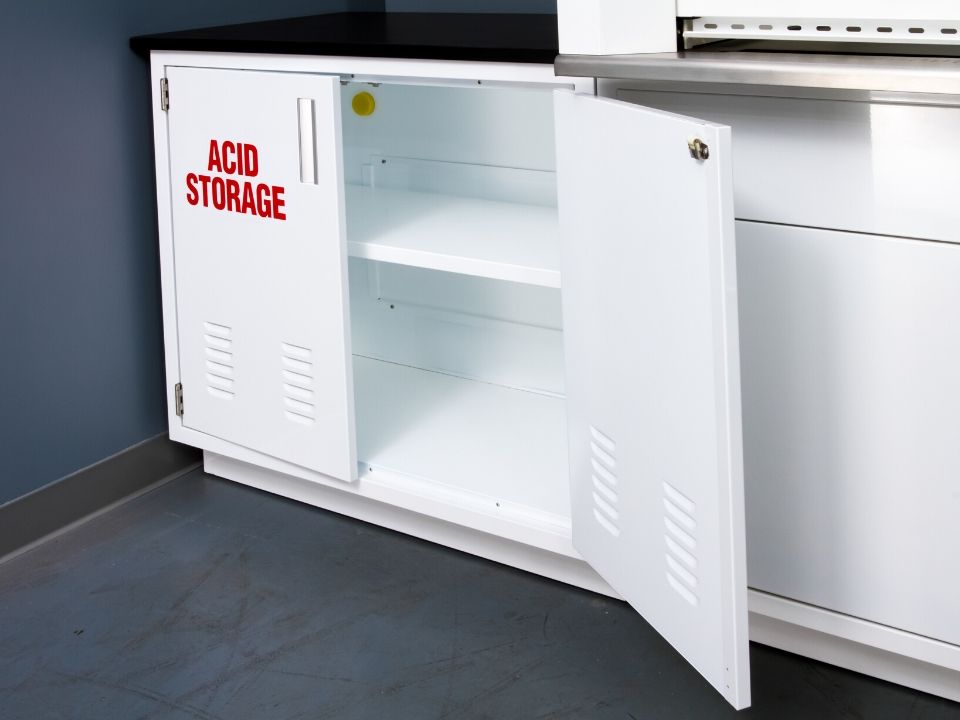 acid storage cabinet