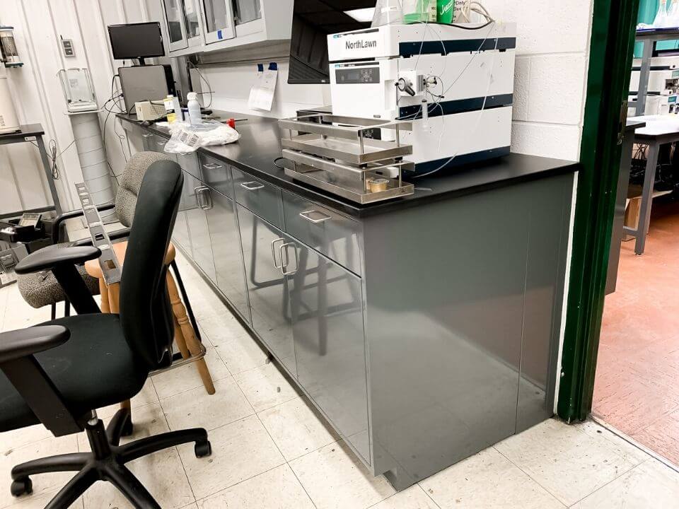 metal lab cabinets