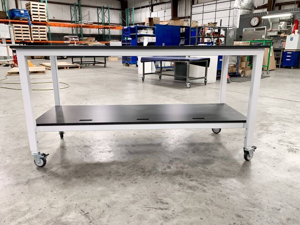 lab table with wheels