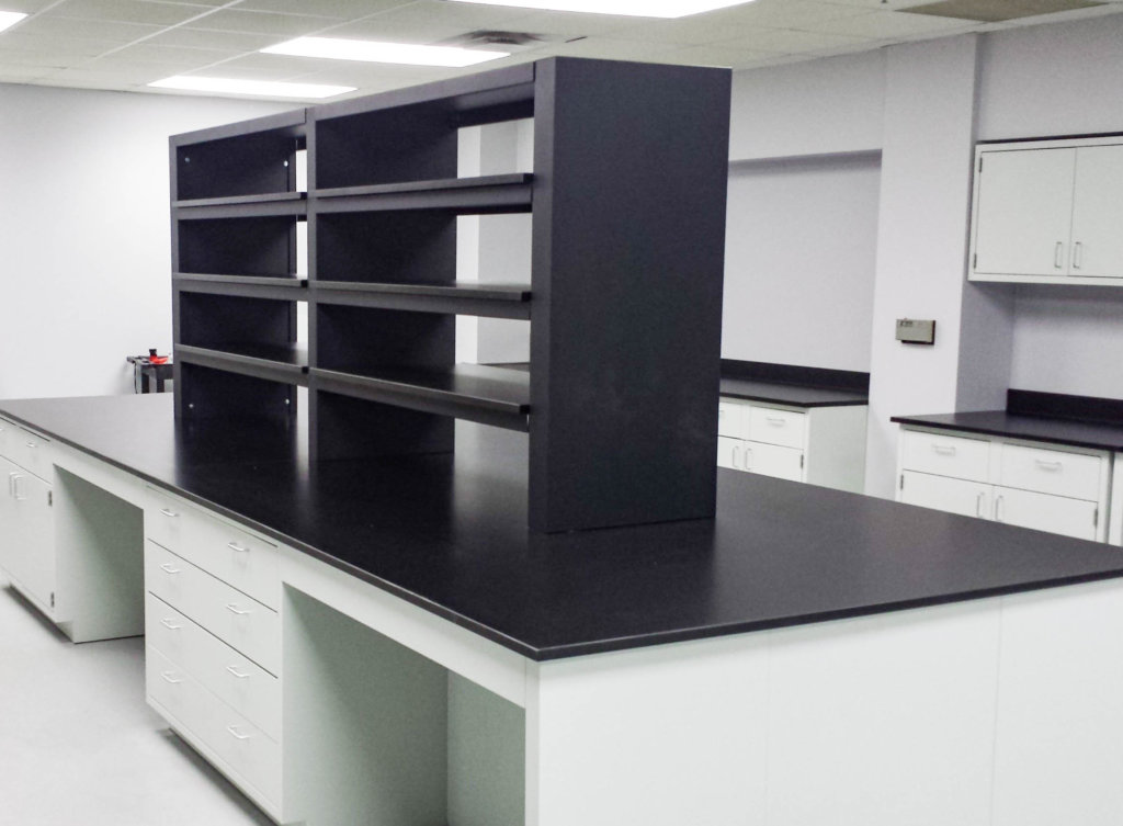 Metal Casework with Reagent Shelving