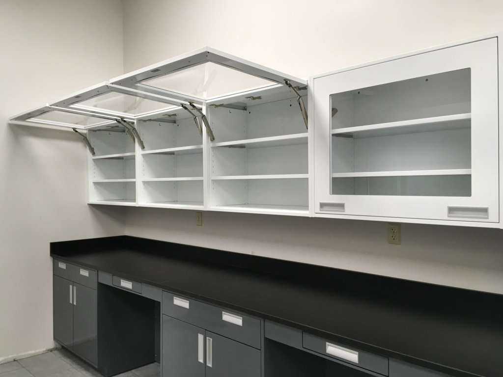 custom metal lab cabinets