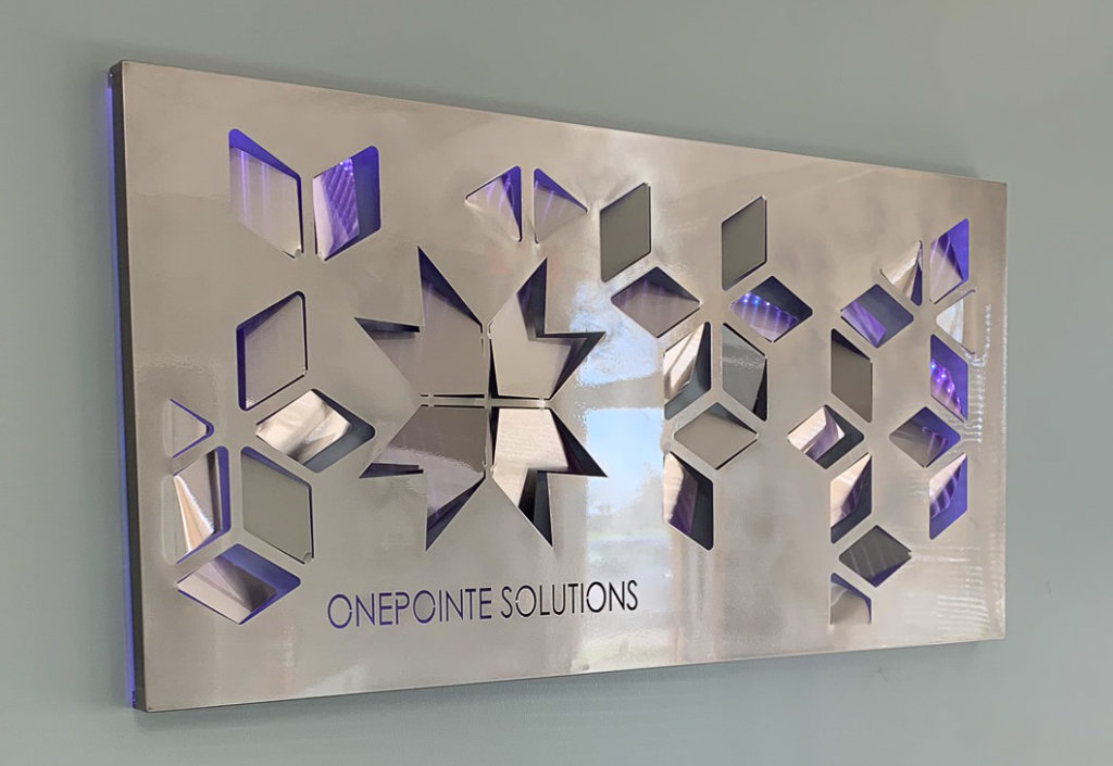 Custom metal signage