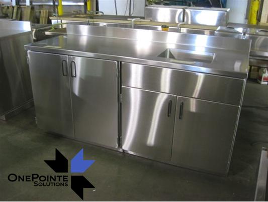 stainless steel cabinets