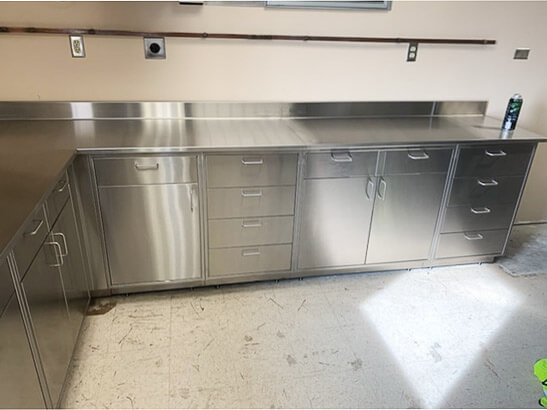 stainless steel cabinets