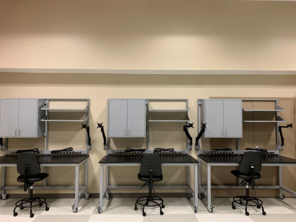 Custom Student Laboratory Worktable | STEAM Lab Mobile Worktable | OnePointe Solutions