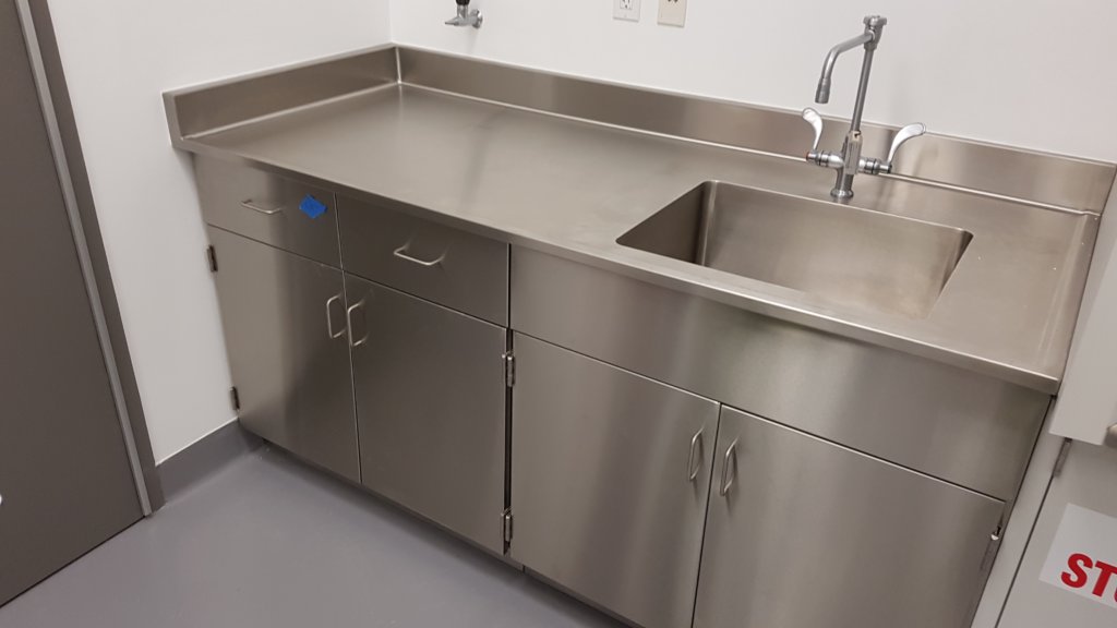 stainless steel sink station