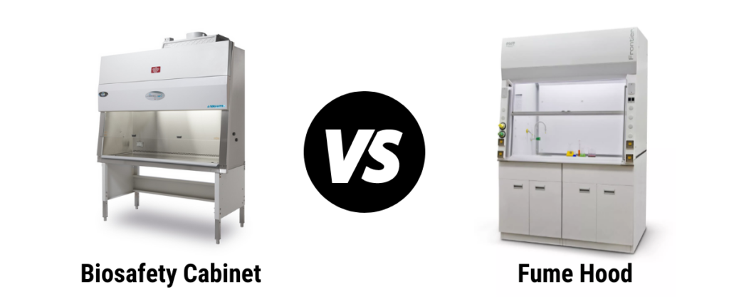 biosafety cabinet vs fume hoods