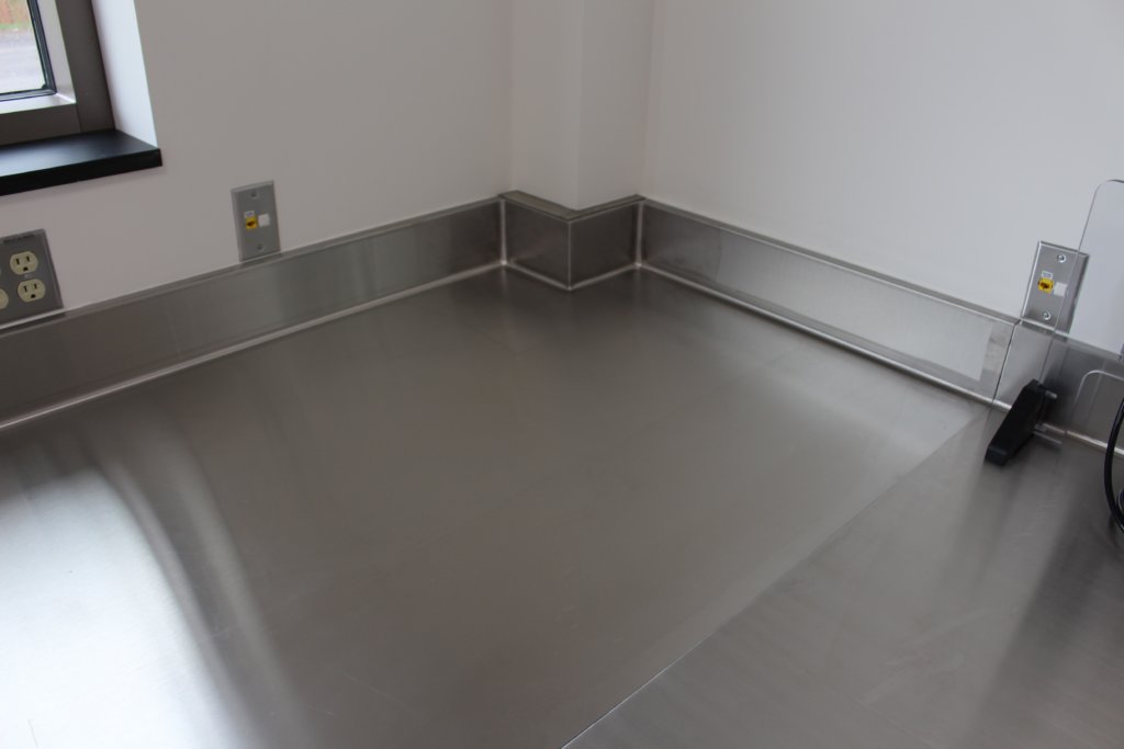 stainless steel countertop