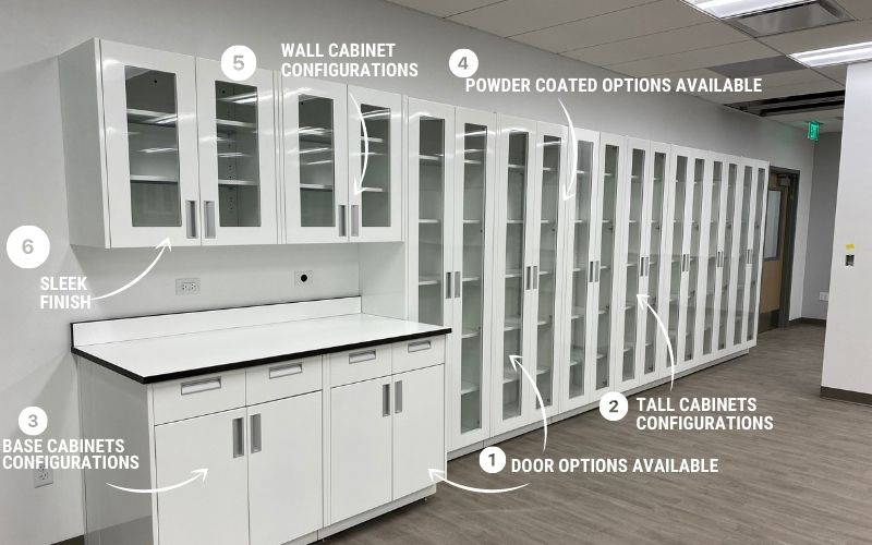 metal laboratory cabinets