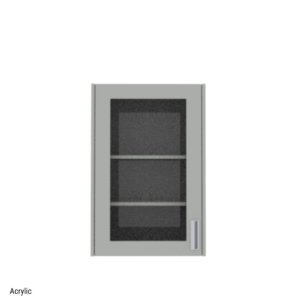 Acrylic Single Door Wall Cabinet