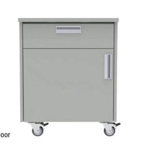 1 Drawer, 1 Door Mobile Cabinet