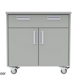 1 Drawer, 2 door Mobile Cabinet