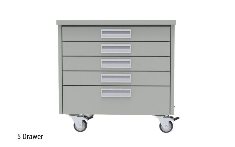 5 drawer mobile cabinet (23 in)