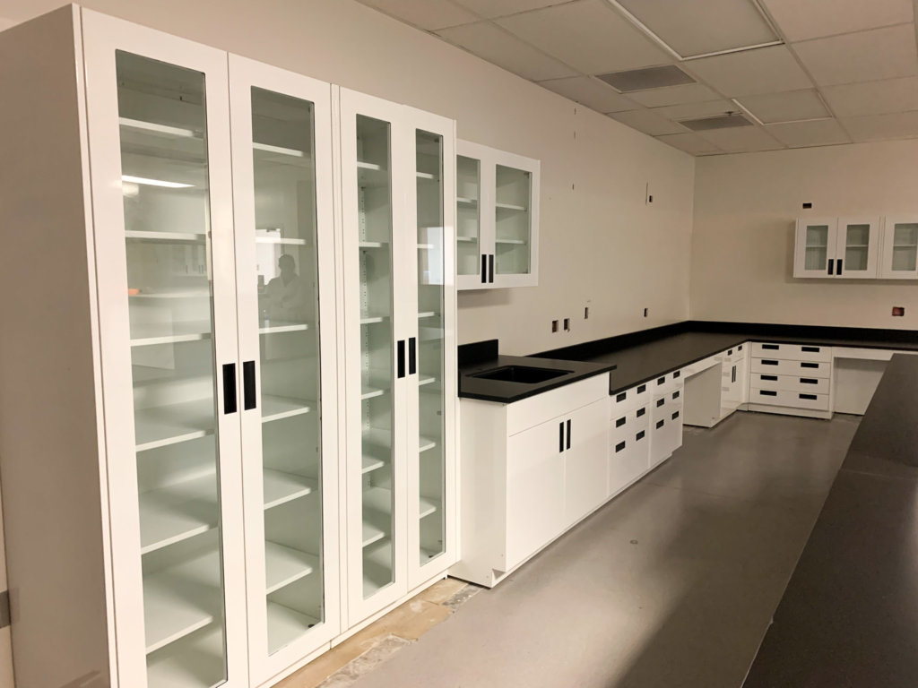 metal lab cabinets