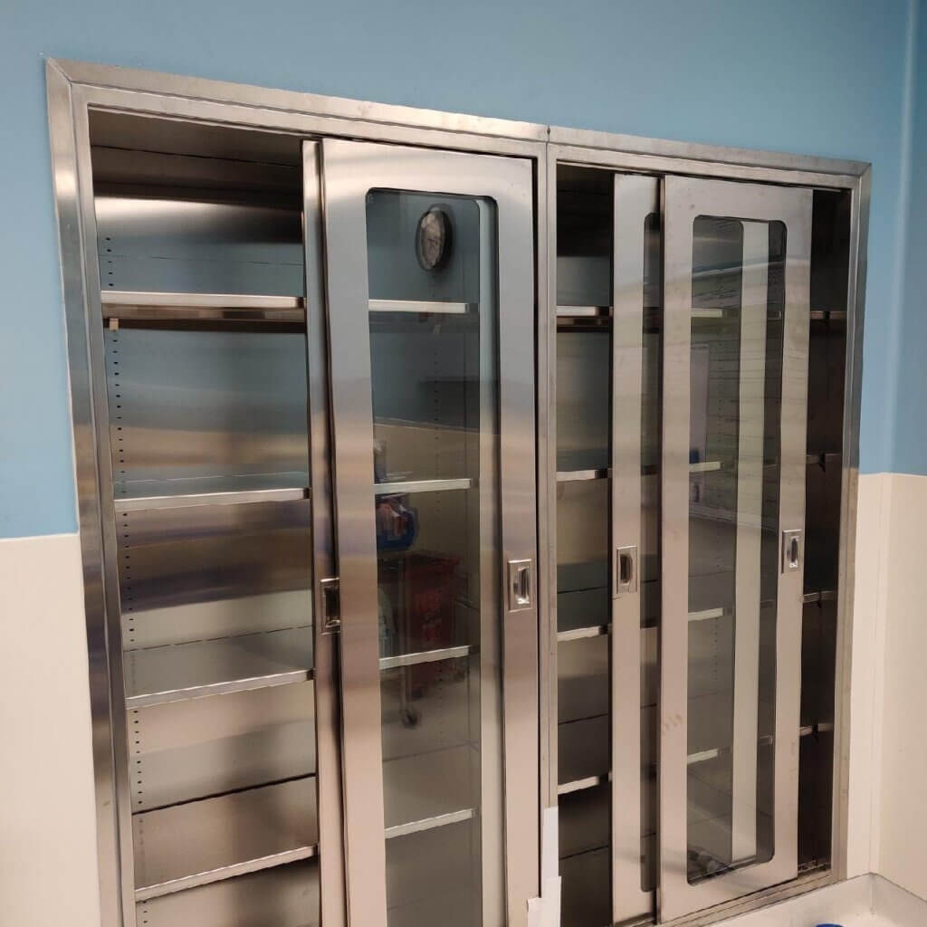 stainless steel cabinets