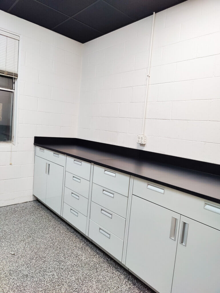 metal lab cabinets