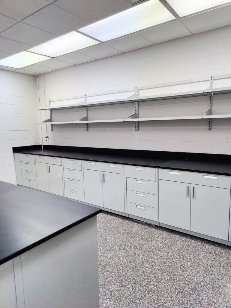 metal lab cabinets