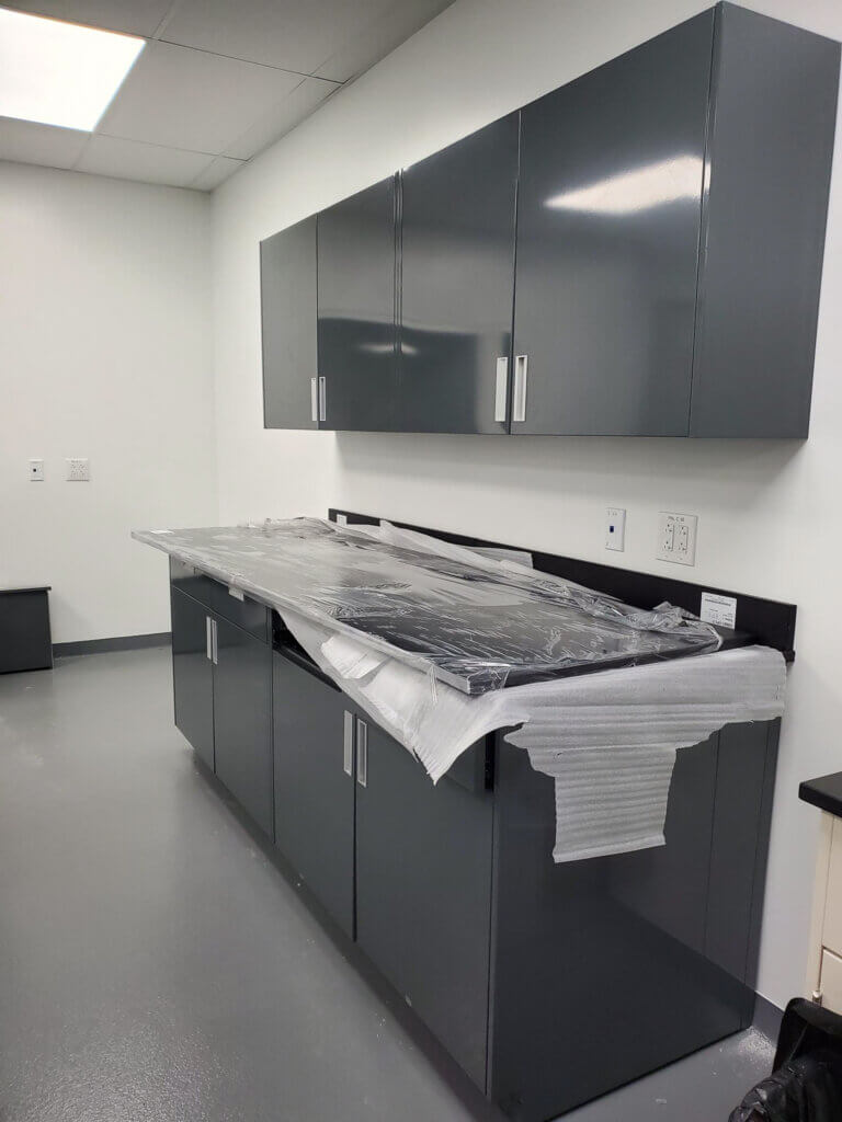 metal lab cabinets