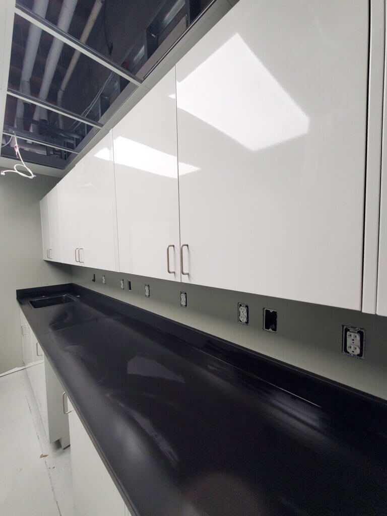 metal lab cabinets