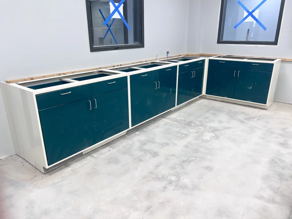 metal lab cabinets