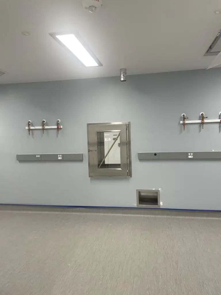 Custom Stainless-steel pass-through window for laboratory.