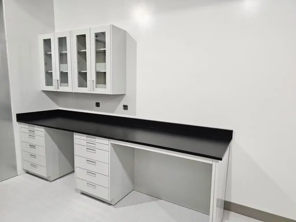 Metal Laboratory Casework with Knee Spaces