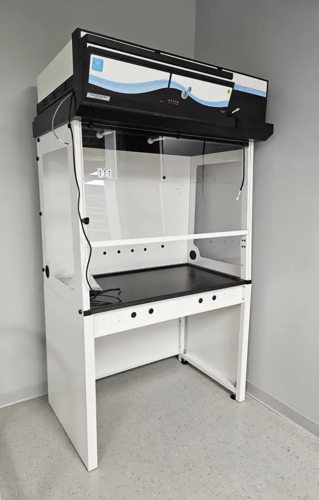 Small White and Black Bio Safety Cabinet
