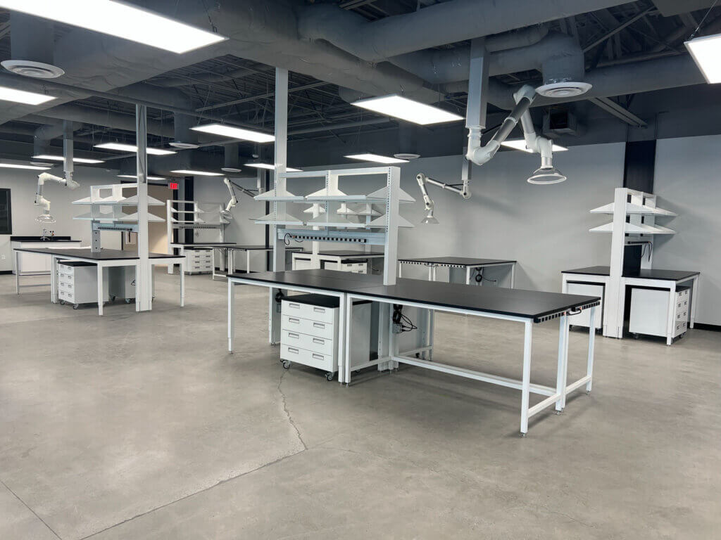 Modular Laboratory Furniture in White