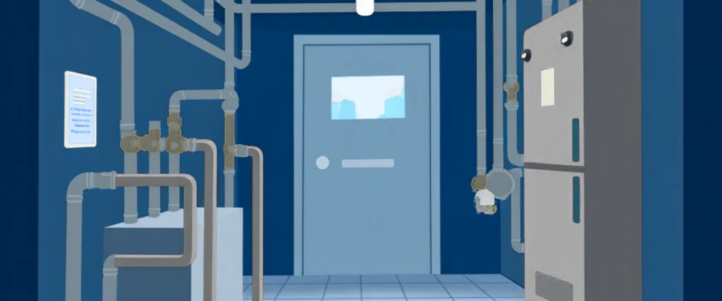 2D rending of cleanroom