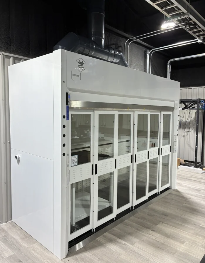 Laboratory Floor Mounted Fume Hood | Chemical Laboratory | Research and Development Lab | OnePointe Solutions