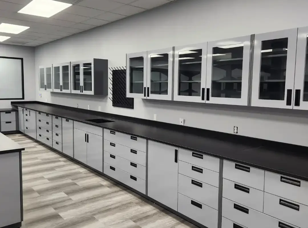 Laboratory Cabinet Storage – MM Manufacturing – OnePointe Solutions Metallography LAb Design - Lab Cabinet Storage