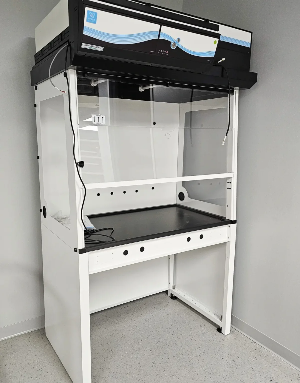 Small White and Black Bio Safety Cabinet | OnePointe Solutions